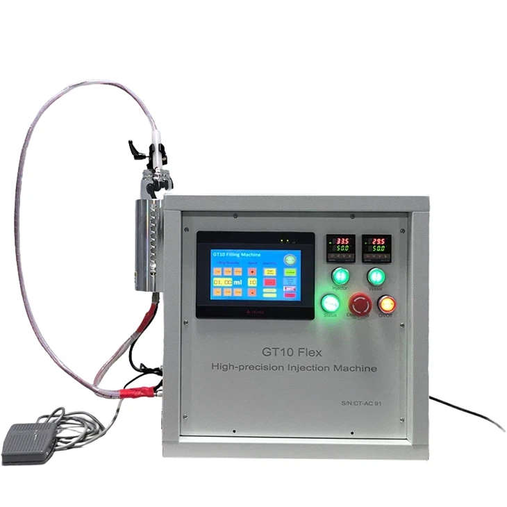 High Quality CBD/THC/HHC Oil Filling Machine GT10 For Small Business With Filling Hose